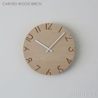 LEMNOS ( レムノス ) / CARVED WOOD BIRCH（カーヴド ウッド バーチ） / Lサイズ / 掛け時計