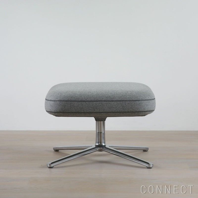 Vitra（ヴィトラ） / Grand Repos（グランレポ）オットマン / Cosy 2 Cross stitch（コージー2 クロスステッチ） pebble grey / アルミベース・ポリッシュ仕上げ / SH40cm（Low）