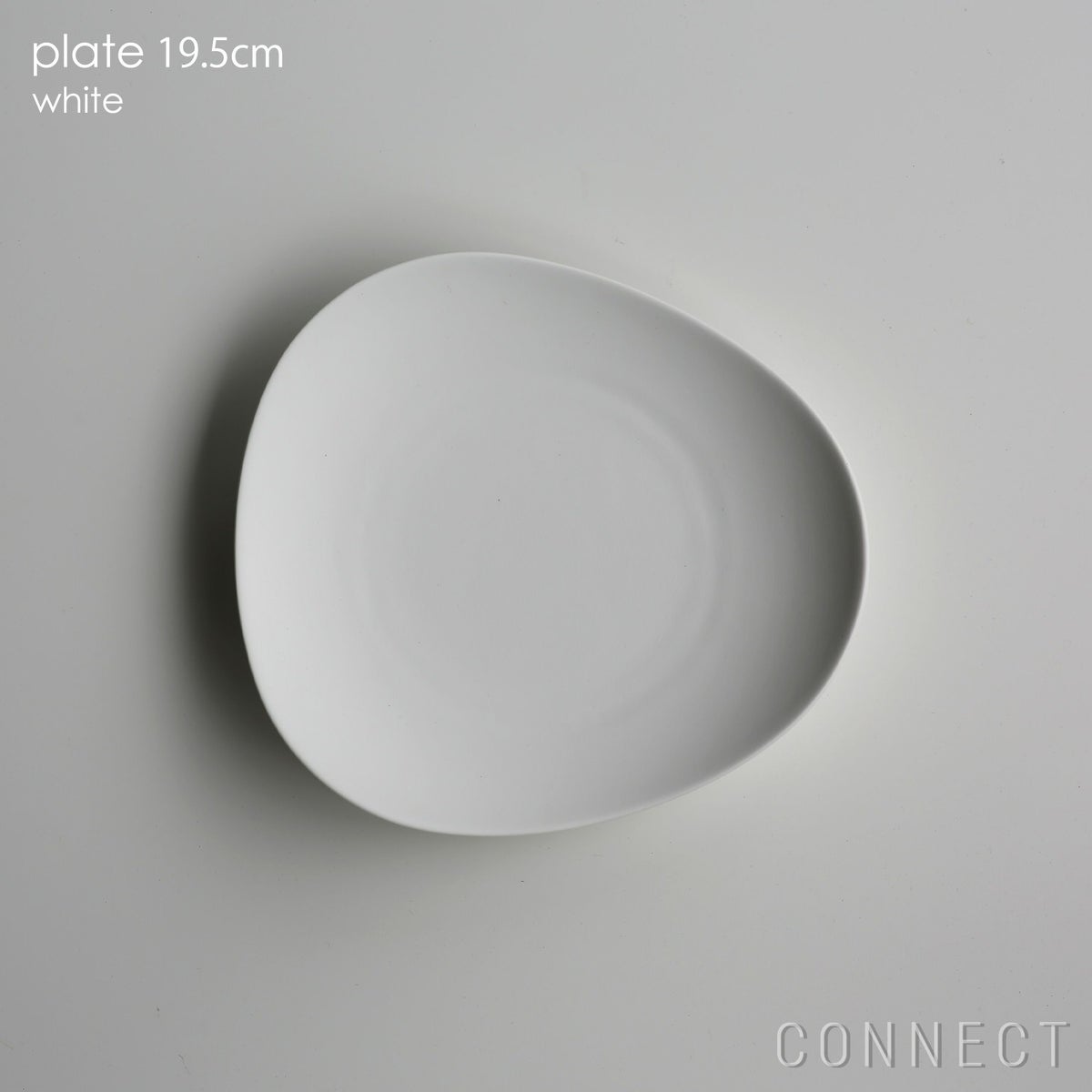 yumiko iihoshi porcelain （イイホシユミコ） / SHIONARI（シオナリ） / plate（プレート） 19.5cm / ホワイト