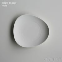 yumiko iihoshi porcelain （イイホシユミコ） / SHIONARI（シオナリ） / plate（プレート） 19.5cm / ホワイト