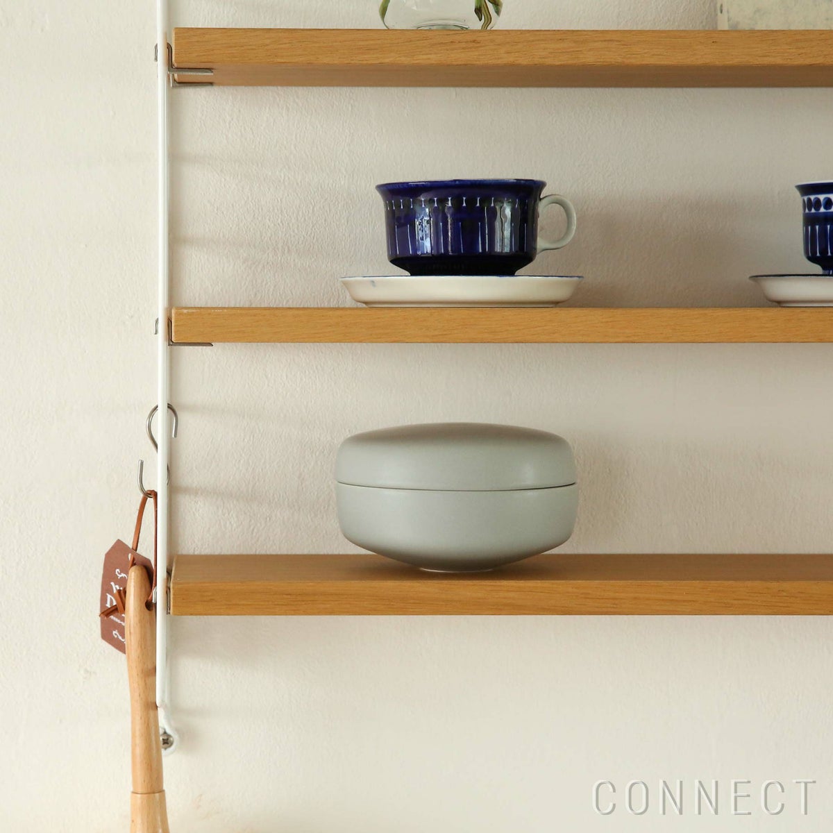 String（ストリング） / ストリングポケット オーク×ホワイト / 石膏ボードアンカー付き / 壁面収納