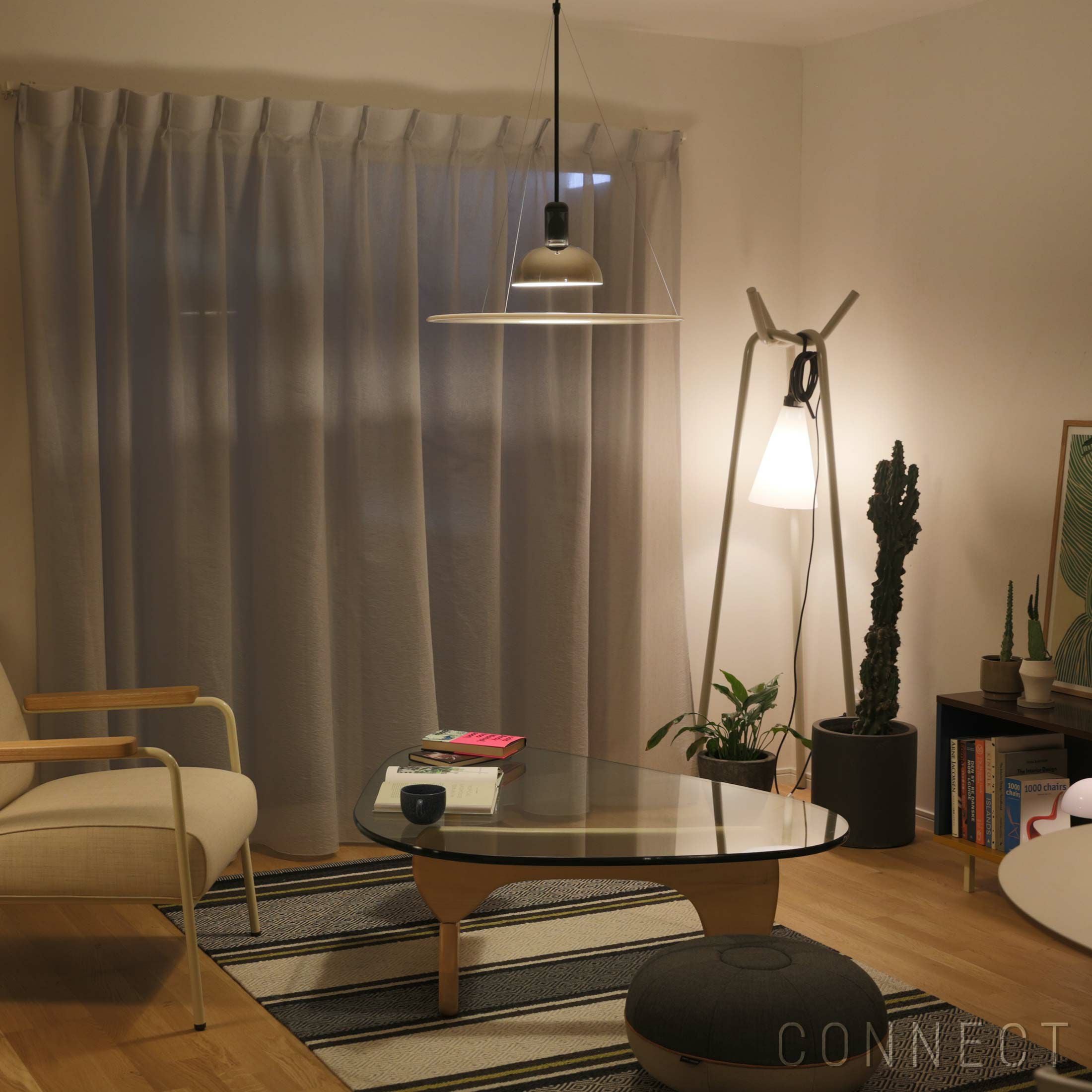 FLOS FRISBI 850 フリスビー ペンダントライト｜おまけライト付き Frisbi Silver Finish Lamp | Flos USA