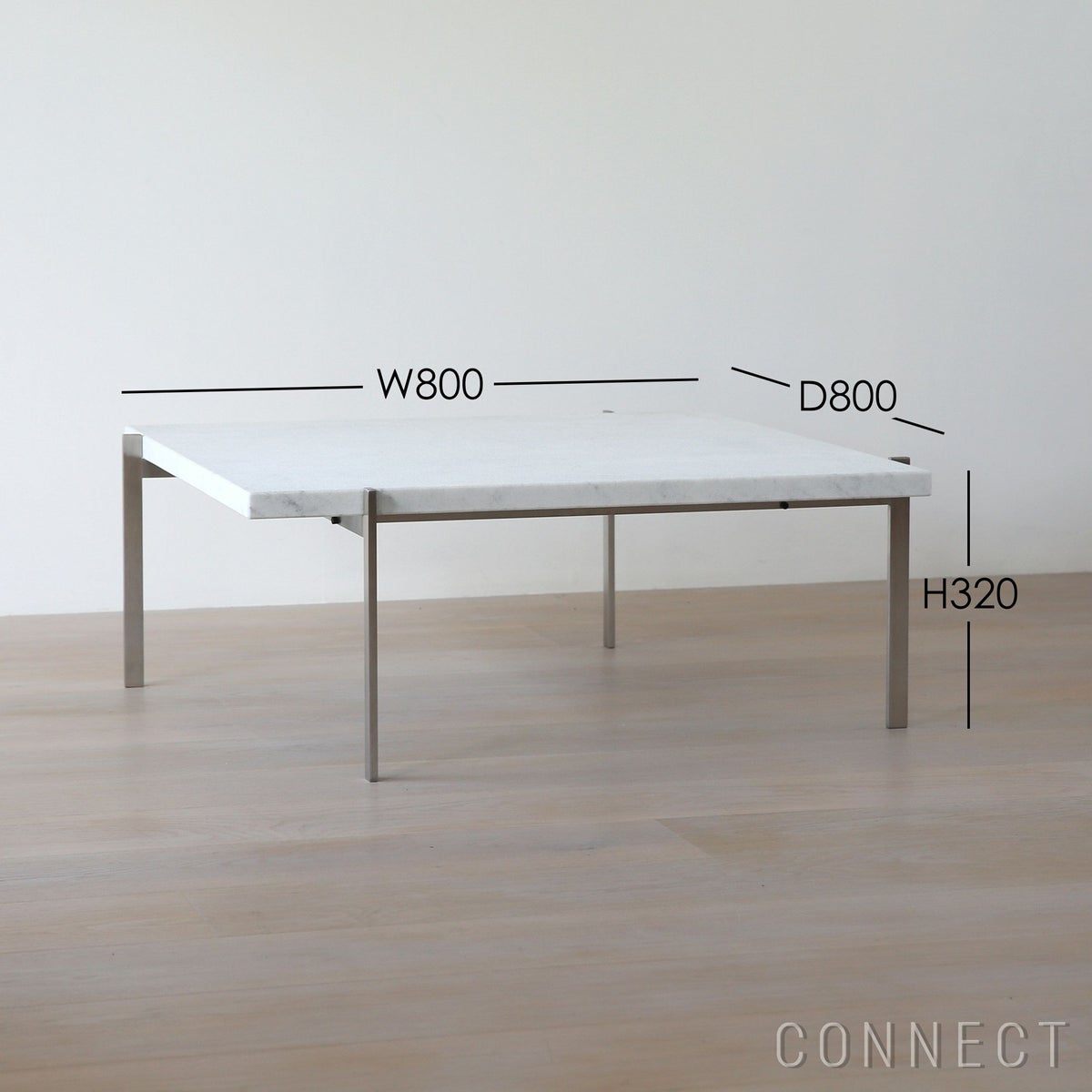 FRITZ HANSEN（フリッツ・ハンセン） / PK61 / 大理石 ロール仕上げ（ホワイト） / コーヒーテーブル / W80