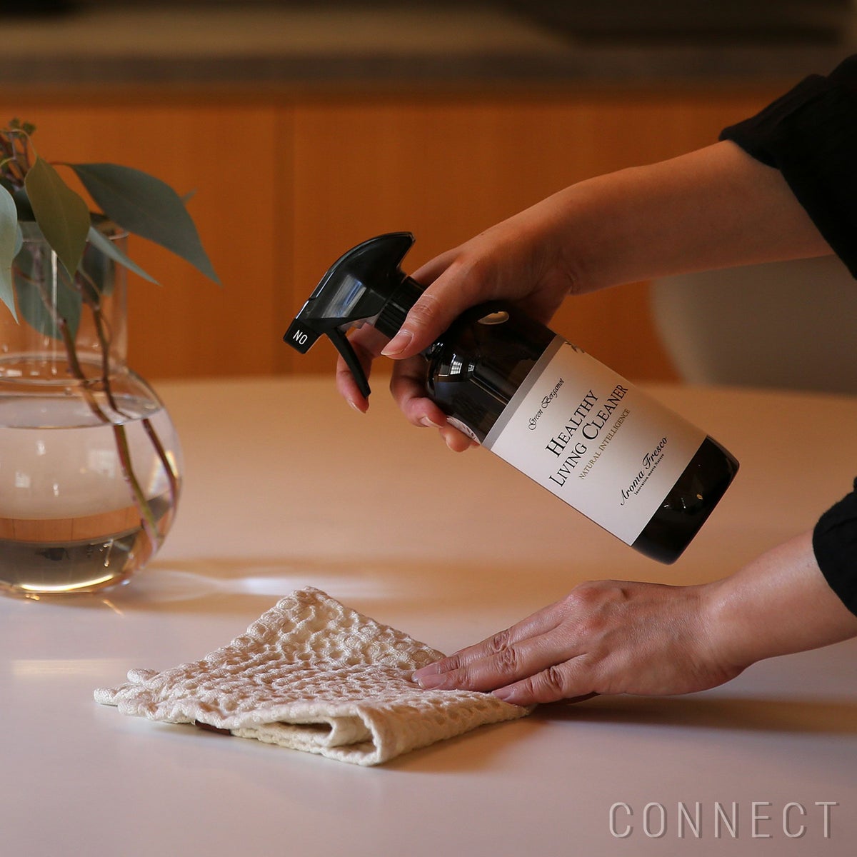 Aroma Fresco（アロマフレスコ） / ヘルシーリビングクリーナー（家具用洗剤）480ml / グリーン・ベルガモット【送料無料】