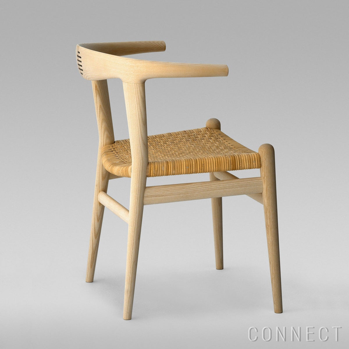 PP Mobler（PPモブラー） / PP518 Bull Chair（ブルチェア） / アッシュ材・ソープ仕上げ / ナチュラルペーパーコード