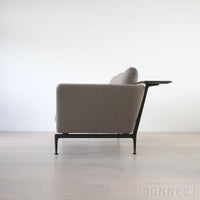 Vitra（ヴィトラ） / Suita Sofa 2-Seater back cushion Classic（ スイタ ソファ 2シーター バック クッション クラシック）トレー付き / Dumet 17 sand melange / ベーシックダーク脚・パウダーコート仕上げ
