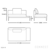 CARL HANSEN & SON （カール・ハンセン＆サン） / EMBRACE SOFA（エンブレイスソファ）セット / E311・E331・E321 / オーク材・オイル仕上げ / Hallingdal（ハリンダル）