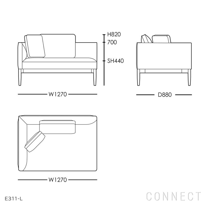 CARL HANSEN & SON （カール・ハンセン＆サン） / EMBRACE SOFA（エンブレイスソファ）セット / E330・E311・E321 / オーク材・オイル仕上げ / Hallingdal（ハリンダル）