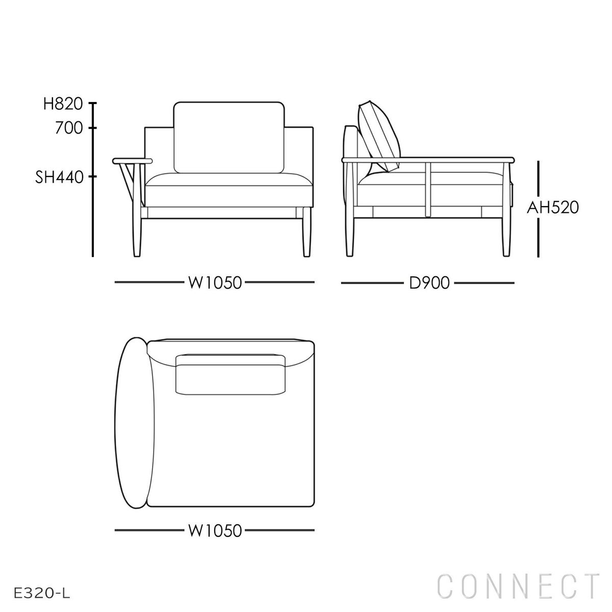CARL HANSEN & SON （カール・ハンセン＆サン） / EMBRACE SOFA（エンブレイスソファ）セット / E320・E310 / オーク材・オイル仕上げ / Fiord（フィヨルド）