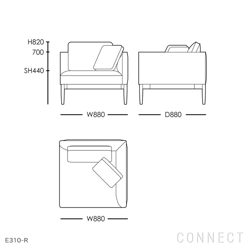 CARL HANSEN & SON （カール・ハンセン＆サン） / EMBRACE SOFA（エンブレイスソファ）セット / E320・E310 / オーク材・オイル仕上げ / Fiord（フィヨルド）