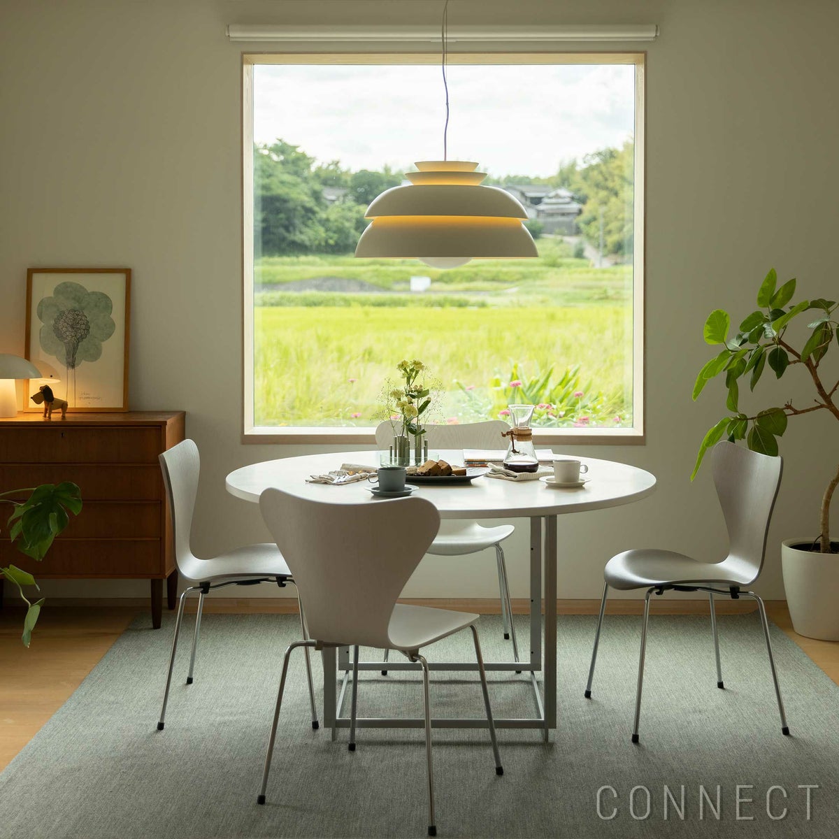 FRITZ HANSEN（フリッツ・ハンセン） / PK58 / 大理石（ホワイト） / テーブル / Φ130cm