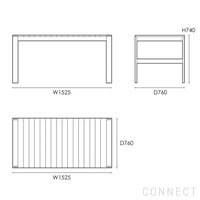 CARL HANSEN & SON （カール・ハンセン＆サン） / BK15 DINING TABLE（ダイニングテーブル） / チーク材 / INDOOR-OUTDOOR（屋外・アウトドア用）