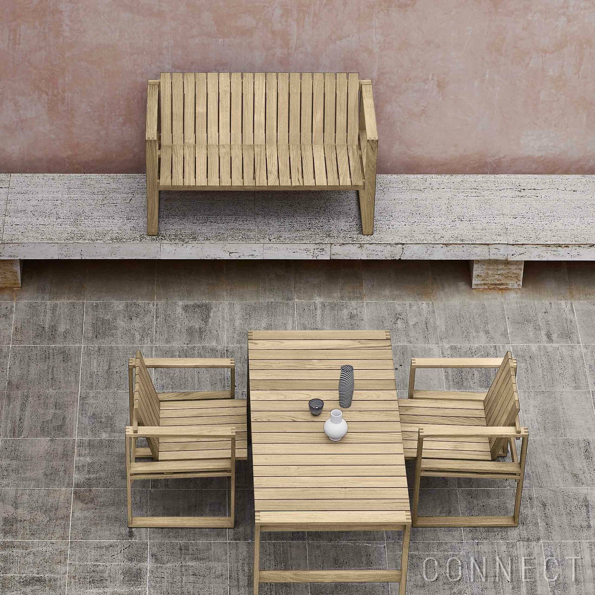 CARL HANSEN & SON （カール・ハンセン＆サン） / BK12 LOUNGE SOFA（ラウンジソファ） / チーク材 / INDOOR-OUTDOOR（屋外・アウトドア用）