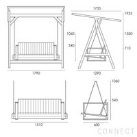 CARL HANSEN & SON （カール・ハンセン＆サン） / BK13 / BK17 / SWING SOFA（スィングソファ） / ブランコ / チーク材・無塗装 / INDOOR-OUTDOOR（屋外・アウトドア用）