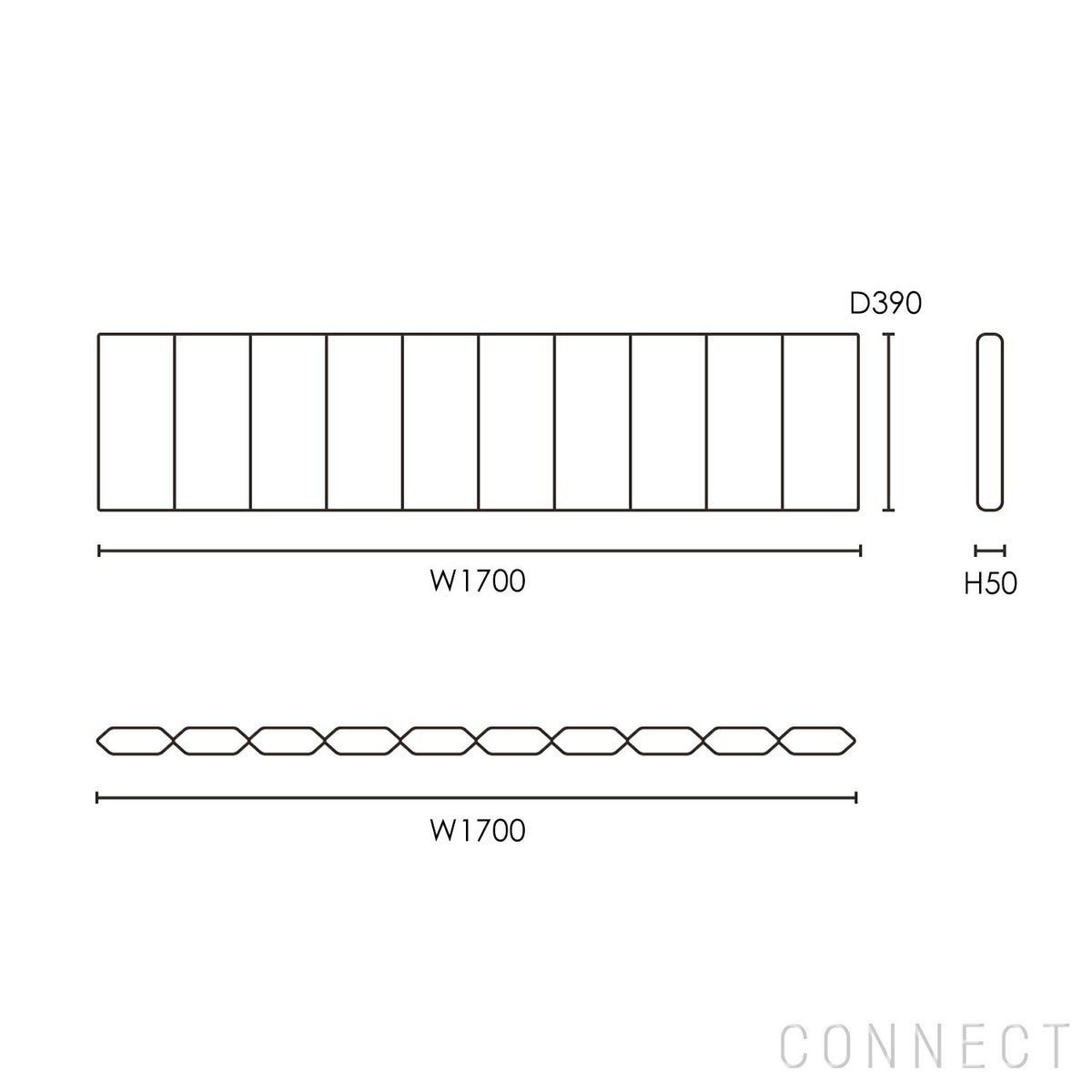 CARL HANSEN & SON （カール・ハンセン＆サン） / CU BM1871 CUSHION（BM1871ベンチ専用クッション） / Heritage Papyrus 18006 / BM OUTDOOR SERIES（BMアウトドアシリーズ）（屋外・アウトドア用）