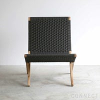 CARL HANSEN & SON （カール・ハンセン＆サン） / MG501 キューバチェア / チーク材・無塗装・フラットロープ チャコール（Charcoal 1402） / 屋外用ラウンジチェア