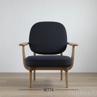 FRITZ HANSEN（フリッツ・ハンセン） / FRED（フレッド） / ラウンジチェア / オーク材・クリアラッカー仕上げ / Christianshavn 1174（クリスチャンハウン）ダークグレー