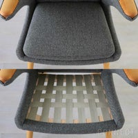 PP Mobler（PPモブラー） / PP19（パパベア） イージーチェア / チェリー材・オイル仕上げ / Hallingdal 65・368（ハリンダル） / Buttons Elegance mocca / ラウンジチェア