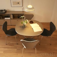 FRITZ HANSEN（フリッツ・ハンセン） / TABLE SERIES（テーブルシリーズ）A603 / スーパー円テーブル / グレー / クローム脚【組立無料】