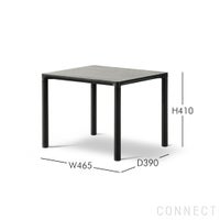 FREDERICIA（フレデリシア） / Piloti Wood Coffee Table（ピロッティウッドコーヒーテーブル） / Model 6705 / オーク材・ラッカー仕上げ / ブラック塗装 / 46.5×39