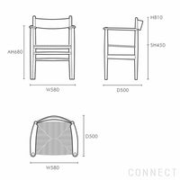 CARL HANSEN & SON （カール・ハンセン＆サン） / CH37 / オーク材・オイル仕上げ / ダイニングチェア