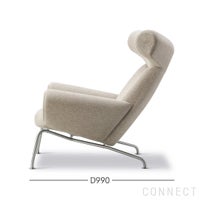 FREDERICIA（フレデリシア） / Wegner Ox Chair（ウェグナーオックスチェア） / Model 1000 / ステンレススチールベース / Clay 12（クレイ） ファブリックグループ2