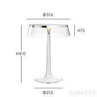  FLOS（フロス） / BON JOUR（ボンジュール） / クローム / クリア / テーブルランプ