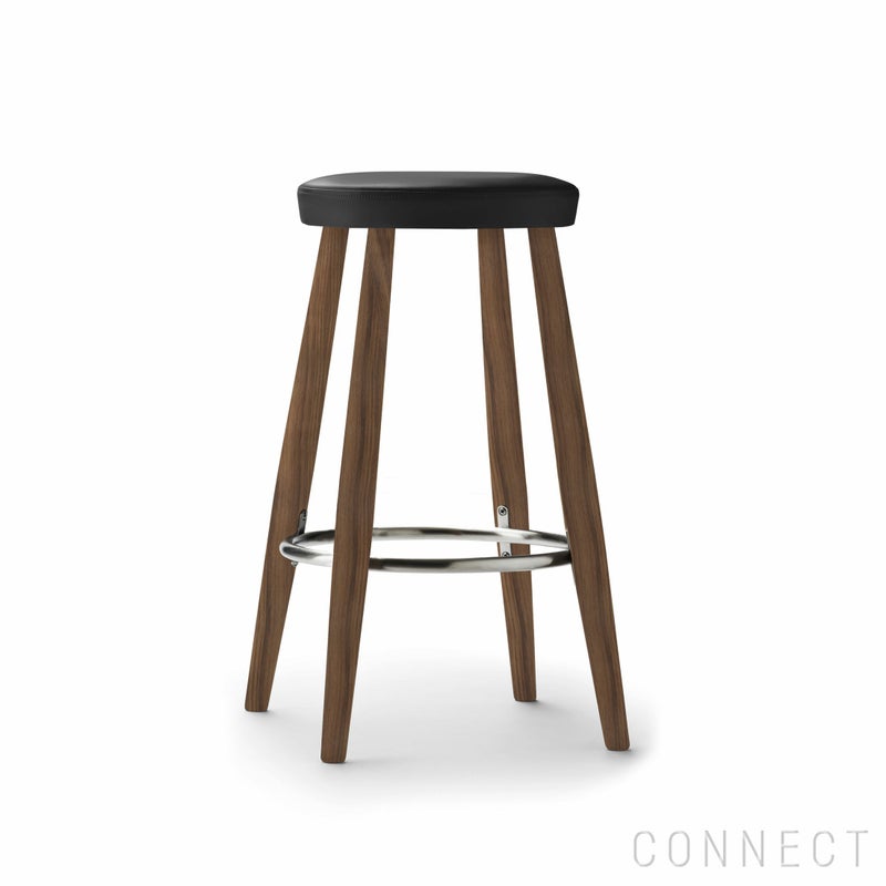 CARL HANSEN & SON （カール・ハンセン＆サン） / CH58 / ウォルナット材・オイル仕上げ / ブラックレザー（Thor301） / バースツール（Low）