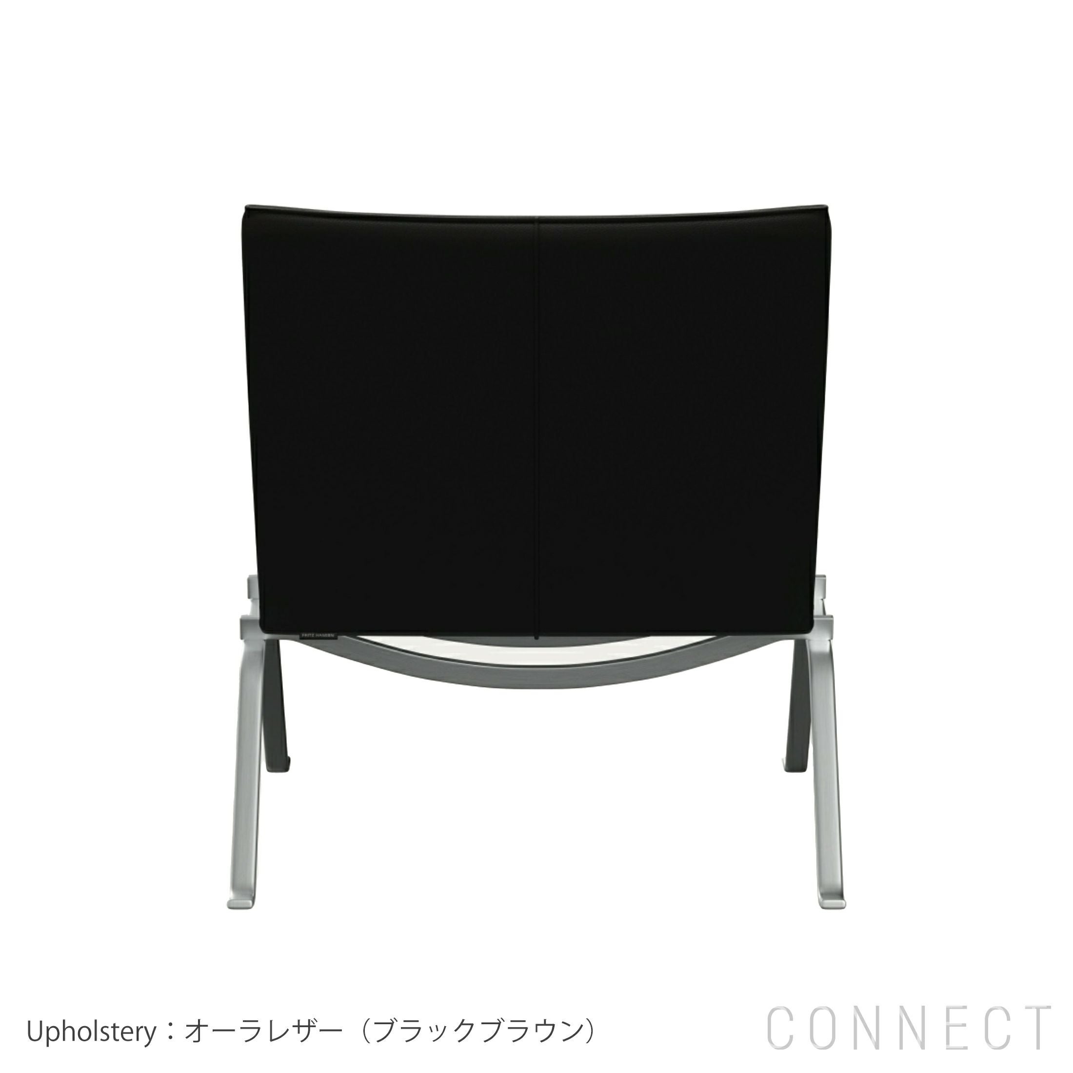 【正規品・2022年製】フリッツ・ハンセンPK22 オーラレザーブラック FRITZ HANSEN（フリッツ・ハンセン） / PK22（ピーケー22） / オーラ