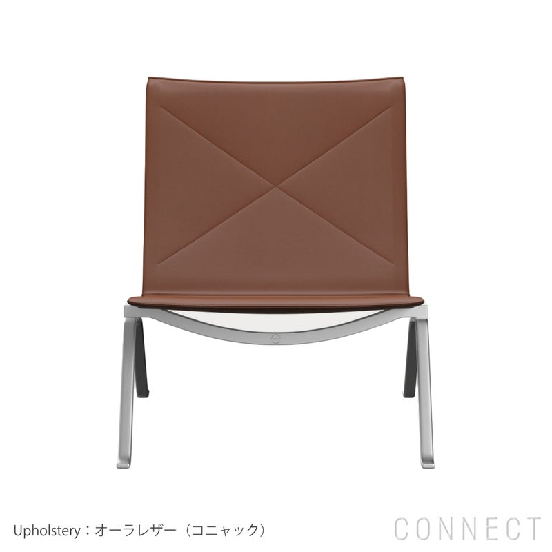 FRITZ HANSEN（フリッツ・ハンセン） / PK22（ピーケー22） オーラレザー / コニャック / サテン仕上げステンレススチール