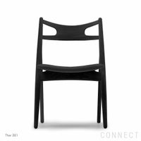 CARL HANSEN & SON （カール・ハンセン＆サン） / CH29P SAWBUCK CHAIR（ソーバックチェア） / オーク材・ブラック塗装 / Thor / ダイニングチェア