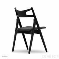 CARL HANSEN & SON （カール・ハンセン＆サン） / CH29P SAWBUCK CHAIR（ソーバックチェア） / オーク材・ブラック塗装 / Thor / ダイニングチェア