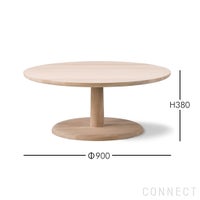 FREDERICIA（フレデリシア） / Pon coffee Table（ポンコーヒーテーブル） / Model 1295 / オーク材・ソープ仕上げ / Φ90