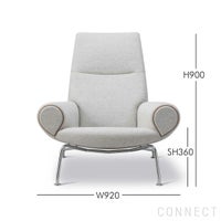 FREDERICIA（フレデリシア） / Wegner Queen chair（ウェグナークイーンチェア） / Model 1010 / Hallingdal 110（ハリンダル） / イージーチェア