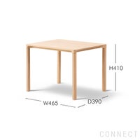 FREDERICIA（フレデリシア） / Piloti Wood Coffee Table（ピロッティウッドコーヒーテーブル） / Model 6705 / オーク材・ライトオイル仕上げ / 46.5×39