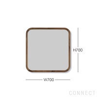 FREDERICIA（フレデリシア） / SILHOUETTE MIRROR（シルエットミラー） / Model 8322 / ウォルナット材・オイル仕上げ / 70×70