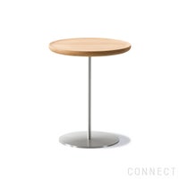 FREDERICIA（フレデリシア） / Pal Side Table（パルサイドテーブル） / Model 6751 / オーク材・ライトオイル仕上げ / ステンレスベース / Φ37.5