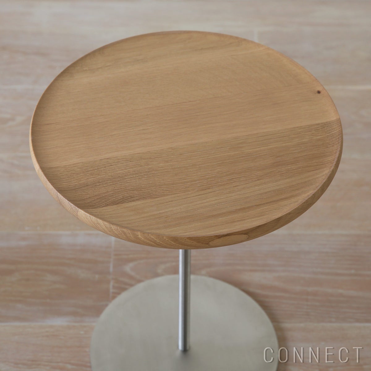 FREDERICIA（フレデリシア） / Pal Side Table（パルサイドテーブル） / Model 6751 / オーク材・ライトオイル仕上げ / ステンレスベース / Φ37.5