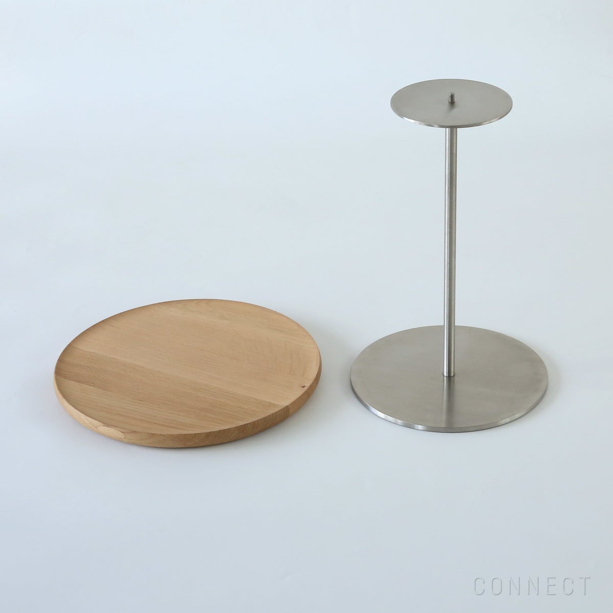FREDERICIA（フレデリシア） / Pal Side Table（パルサイドテーブル） / Model 6751 / オーク材・ライトオイル仕上げ / ステンレスベース / Φ37.5