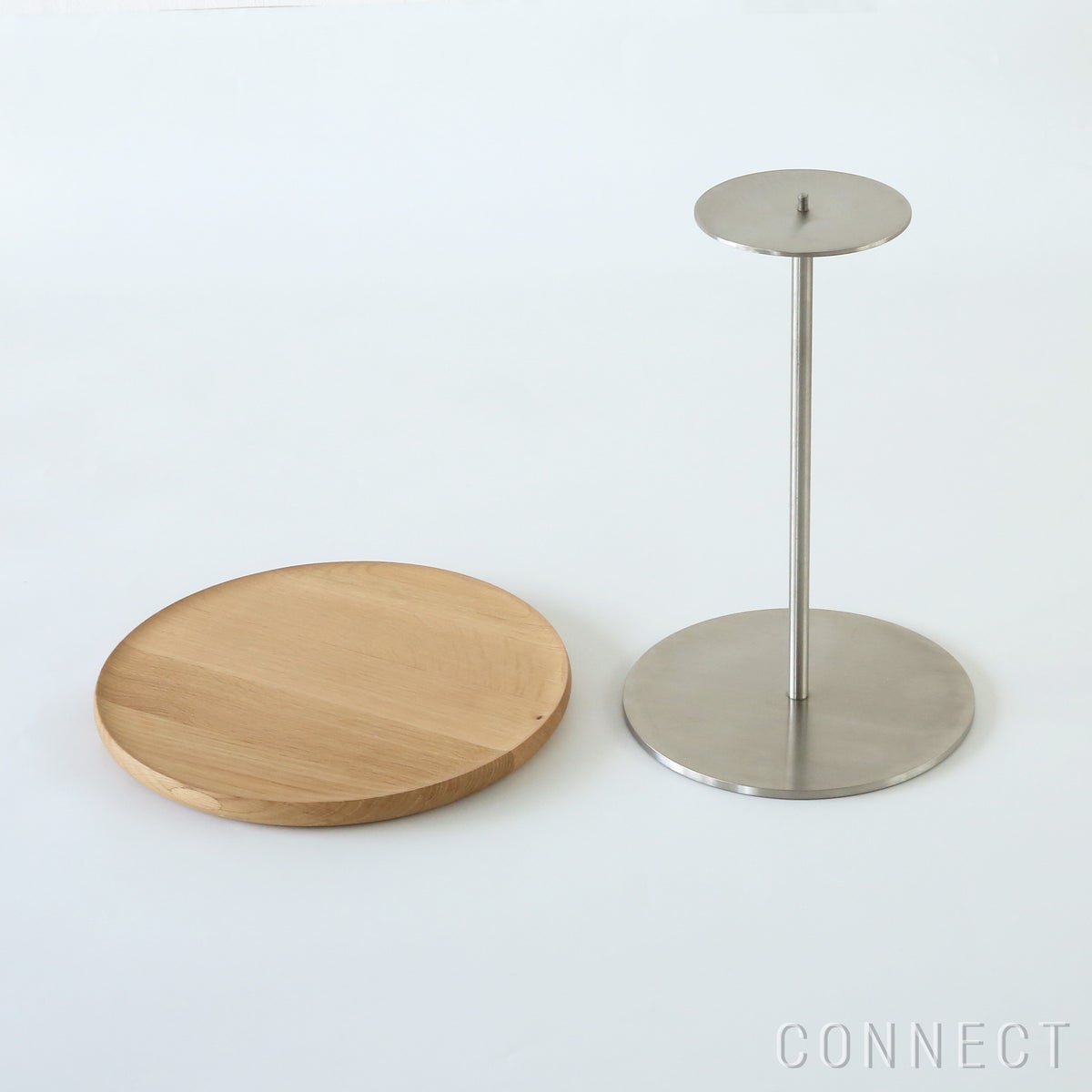 FREDERICIA（フレデリシア） / Pal Side Table（パルサイドテーブル） / Model 6751 / オーク材・ライトオイル仕上げ / ステンレスベース / Φ37.5
