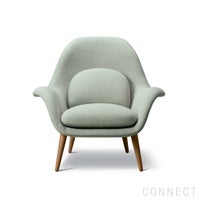 FREDERICIA（フレデリシア） / Swoon Lounge Armchair（スウーンラウンジアームチェア） / Model 1770 / オーク材・ラッカー仕上げ / Sunniva 132（スニバ）