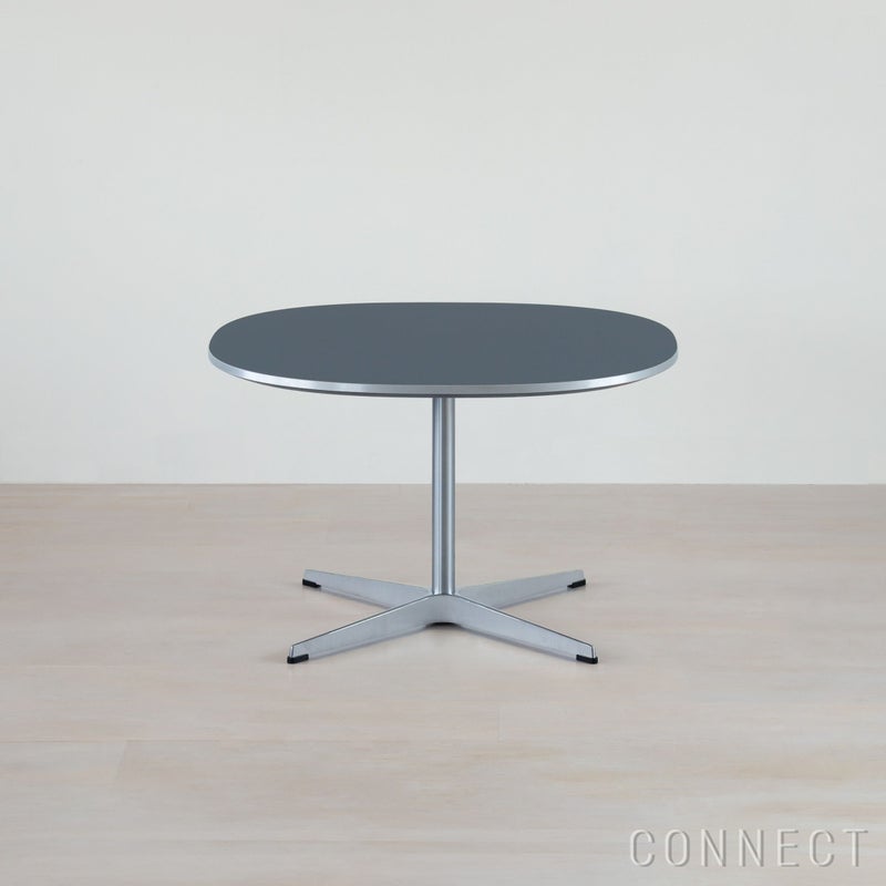 FRITZ HANSEN（フリッツ・ハンセン） / COFFEE TABLE（コーヒーテーブル）A202 / スーパー円テーブル / グレー / クローム脚