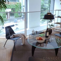 FRITZ HANSEN（フリッツ・ハンセン） / PK60（ピーケー60 ） / ブラックカラードアッシュ / コーヒーテーブル / ガラス天板 / Φ105cm