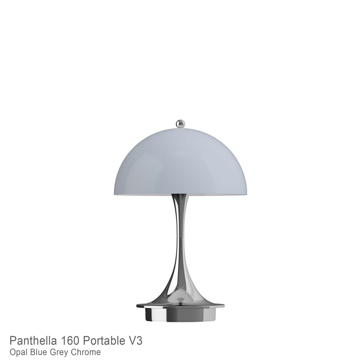 Louis Poulsen（ルイスポールセン） / Panthella 160 Portable V3（パンテラ 160 ポータブル） / オパール×クローム / 全2色 / テーブルランプ