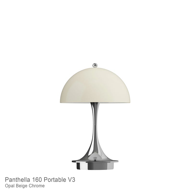Louis Poulsen（ルイスポールセン） / Panthella 160 Portable V3（パンテラ 160 ポータブル） / オパール×クローム / テーブルランプ