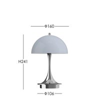 Louis Poulsen（ルイスポールセン） / Panthella 160 Portable V3（パンテラ 160 ポータブル） / オパール×クローム / 全2色 / テーブルランプ