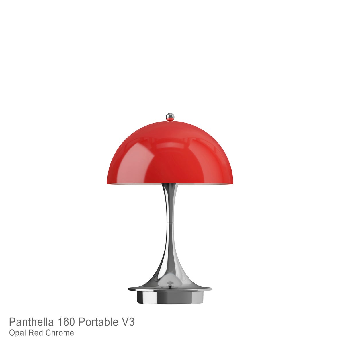 Louis Poulsen（ルイスポールセン） / Panthella 160 Portable V3（パンテラ 160 ポータブル） / オパール×クローム / テーブルランプ