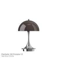 Louis Poulsen（ルイスポールセン） / Panthella 160 Portable V3（パンテラ 160 ポータブル） / オパール×クローム / テーブルランプ