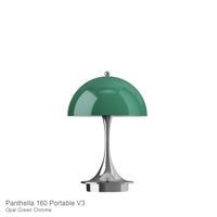 Louis Poulsen（ルイスポールセン） / Panthella 160 Portable V3（パンテラ 160 ポータブル） / オパール×クローム / テーブルランプ