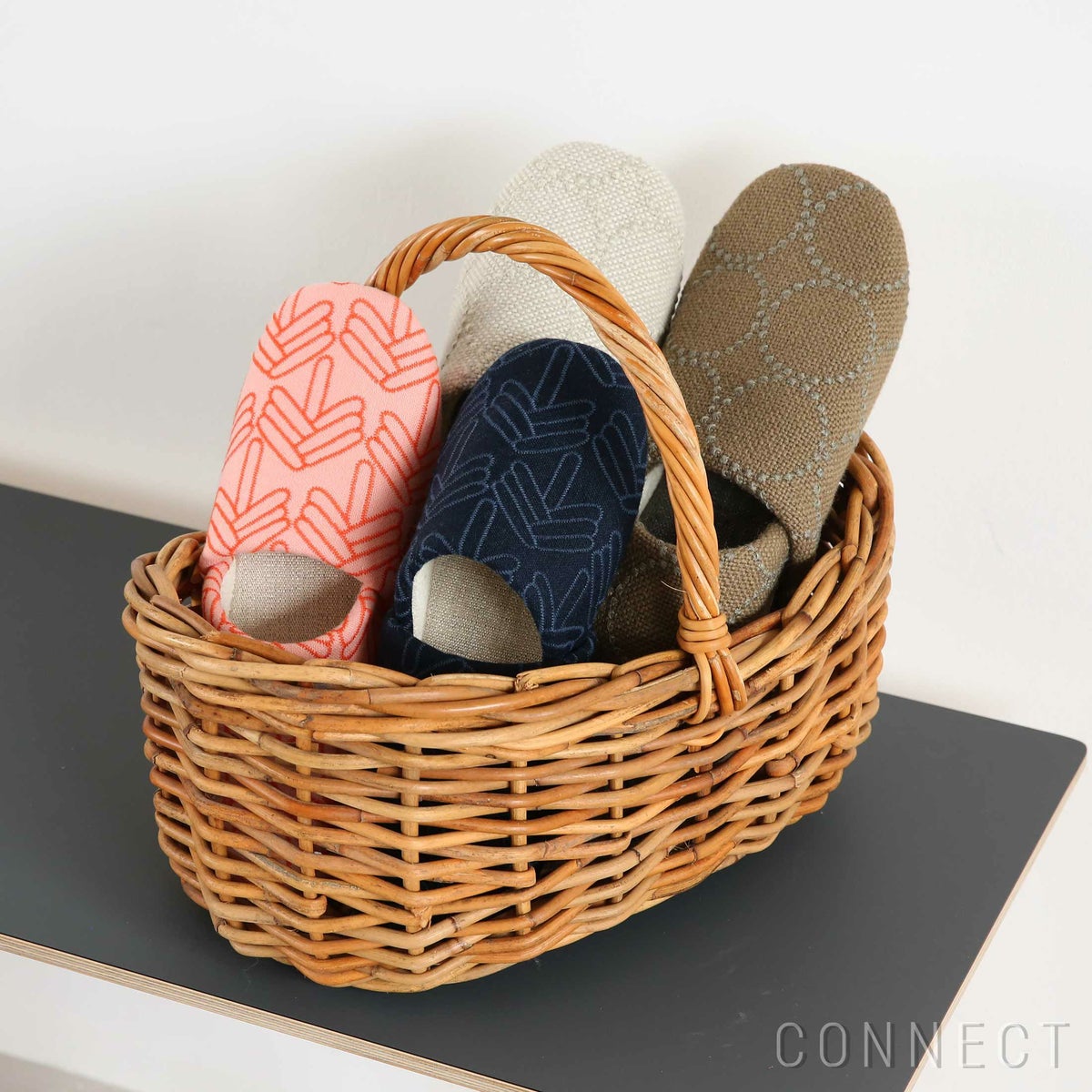 【数量限定】Kvadrat（クヴァドラ） / CONNECTオリジナルスリッパ / Stick Tree (スティックツリー) / ピンク / Sサイズ